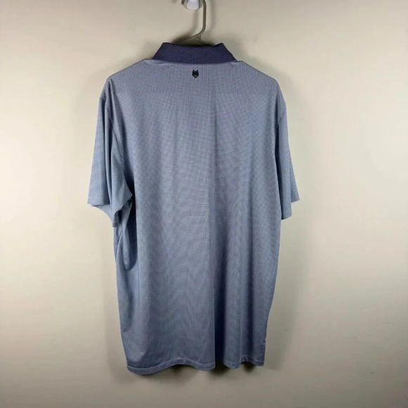Greyson Performance Golf Polo Blue Large - Picture 3 of 5
